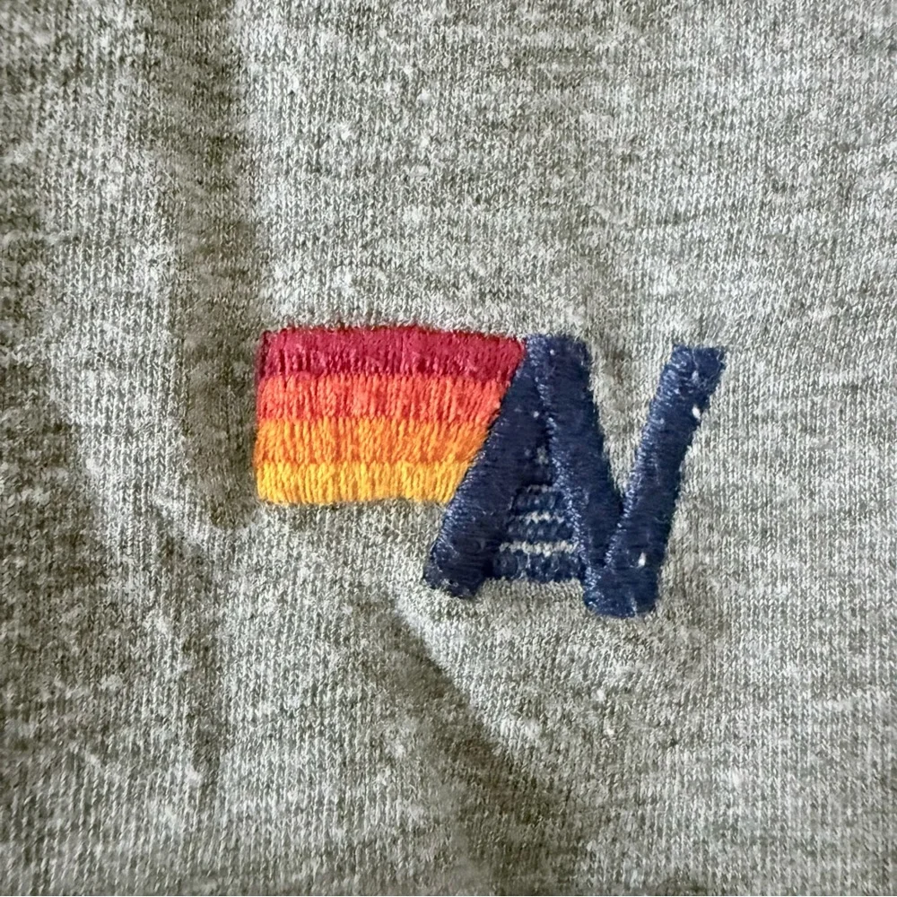 Aviator Nation Miami Boyfriend Raw Hem Tee Small Heather Grey - Picture 7 of 8